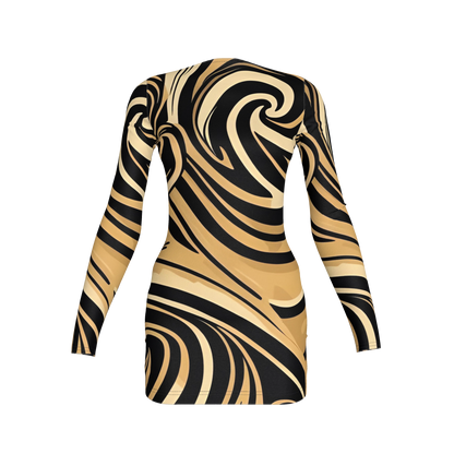 Solei Sccop Back Bodycon Dress (Baz'l Couture)