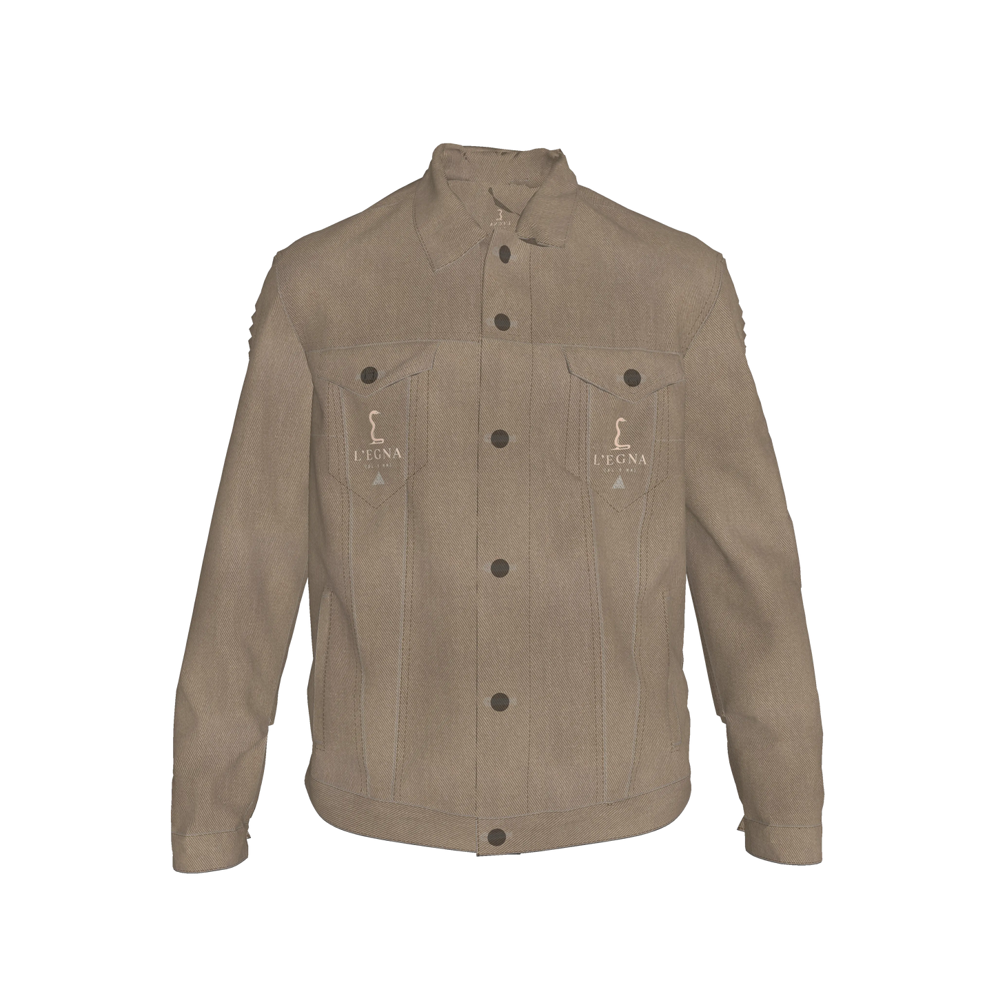 L'EGNA RISING 'DK BLUE ACID' Jean Jacket Copy