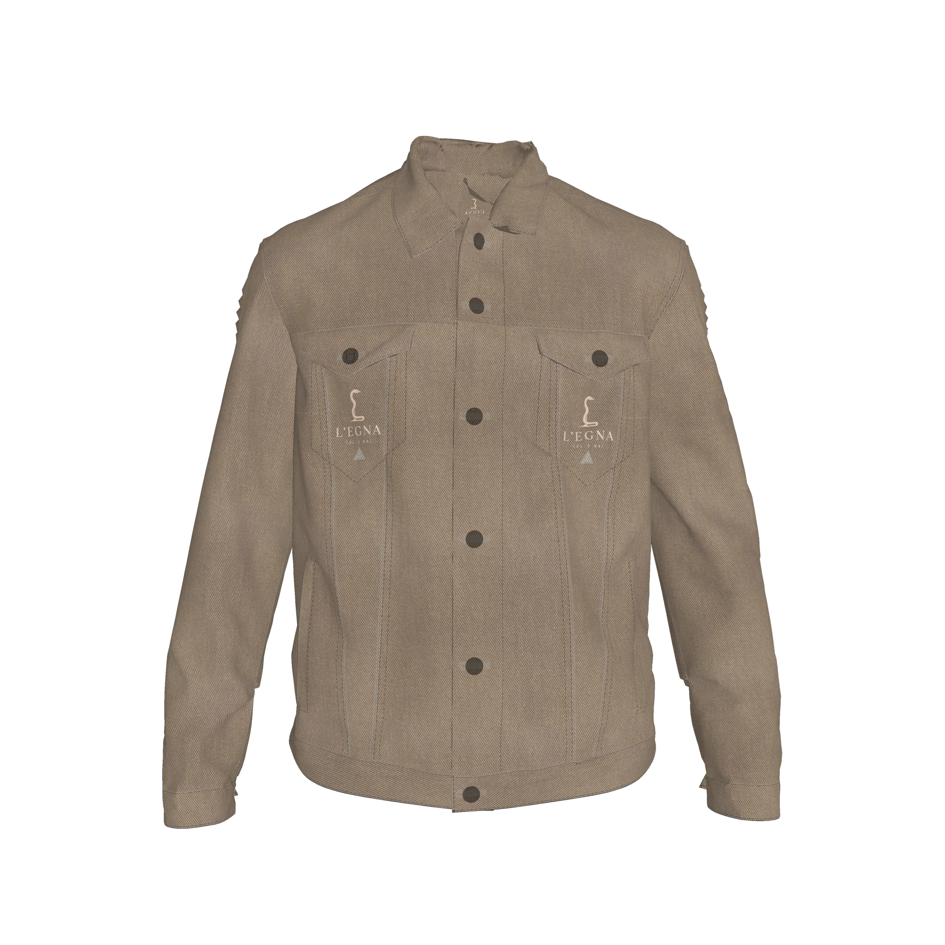 L'EGNA RISING 'DK BLUE ACID' Jean Jacket Copy