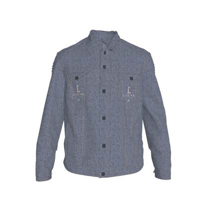 L'EGNA RISING 'DK BLUE ACID' Jean Jacket