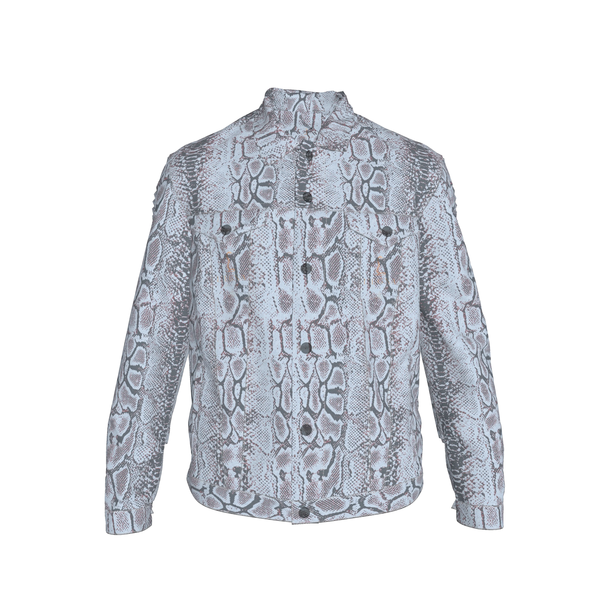L'EGNA RISING 'SNAKESKIN' Jean Jacket