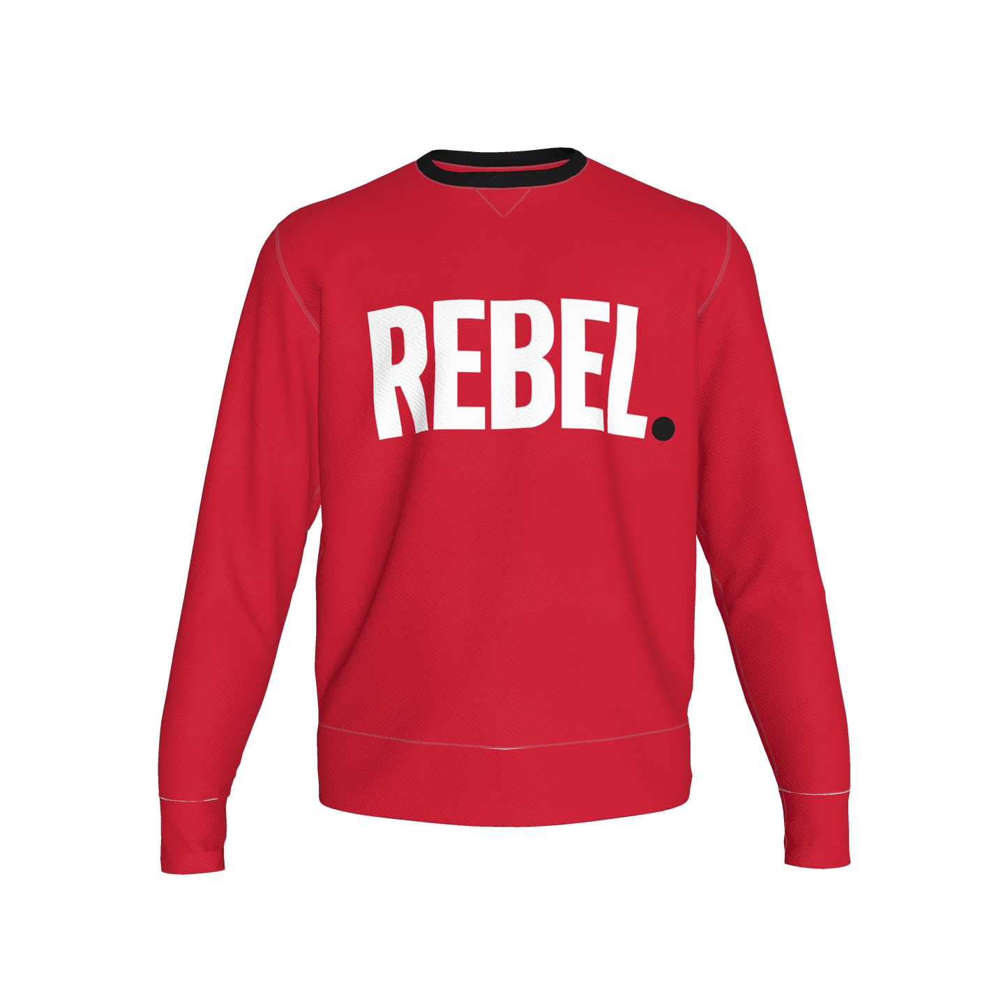Red Sweatshirt White Rebel - Tailored Crewneck Sweatshirt