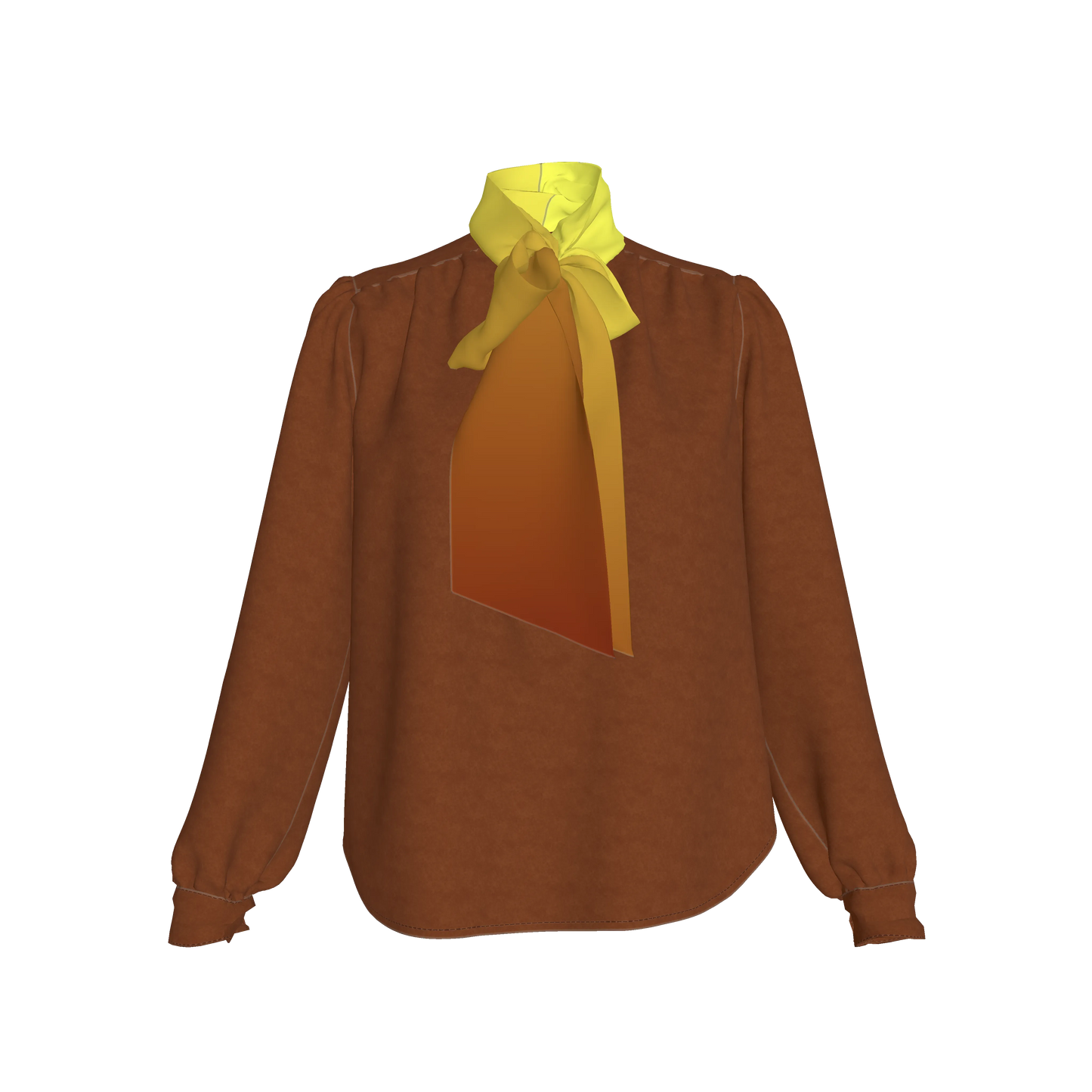 Bow Blouse in Pima Cotton Poplin