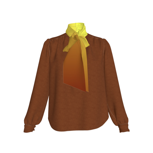 Bow Blouse in Pima Cotton Poplin