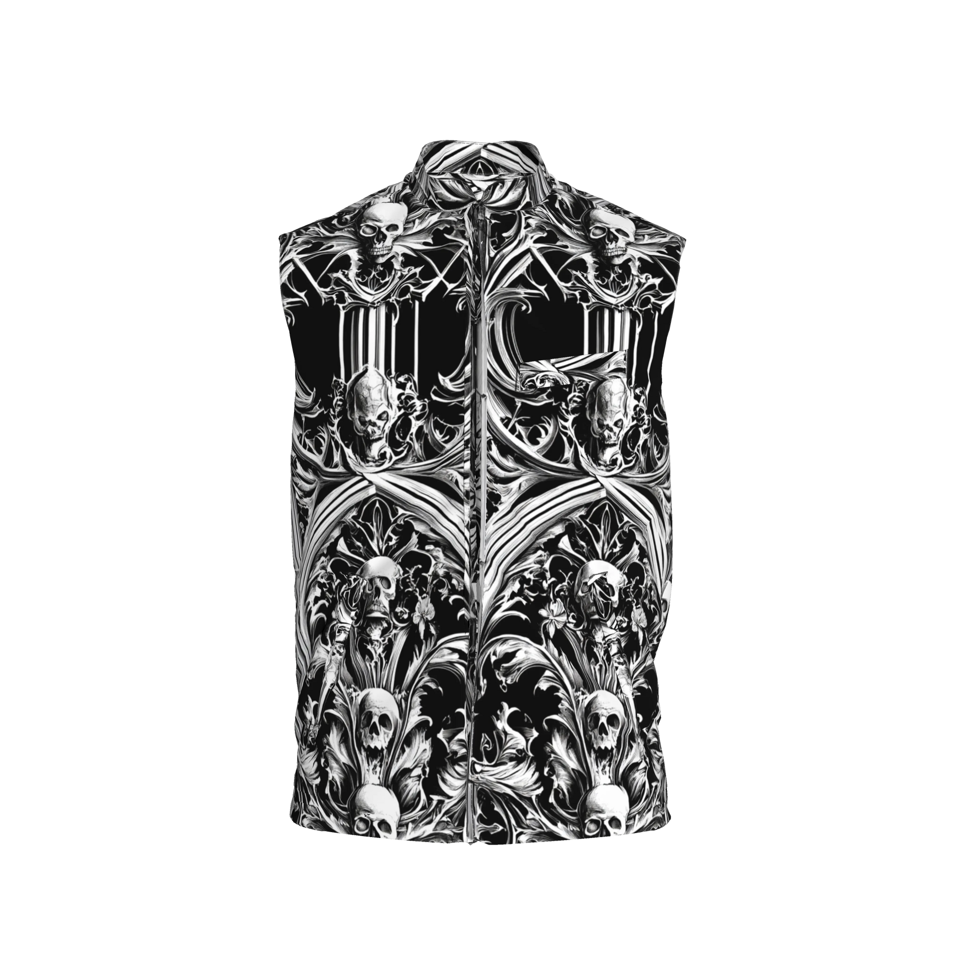 Skull Vest – Heavy Stretch Cotton Twill Gilet