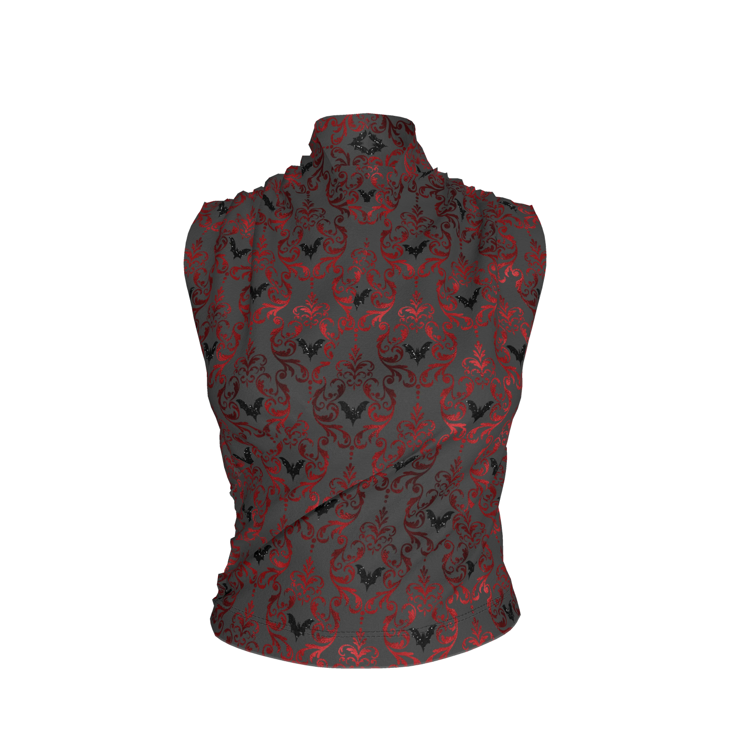 Vampire Bat Surplice Top - Bamboo Cotton Jersey