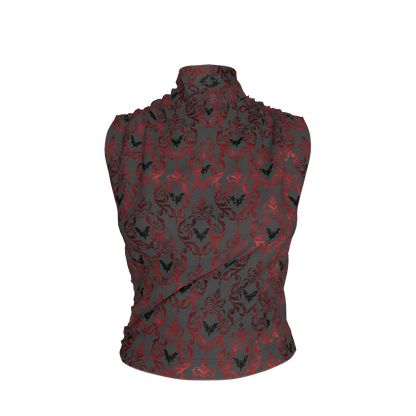 Vampire Bat Surplice Top - Bamboo Cotton Jersey