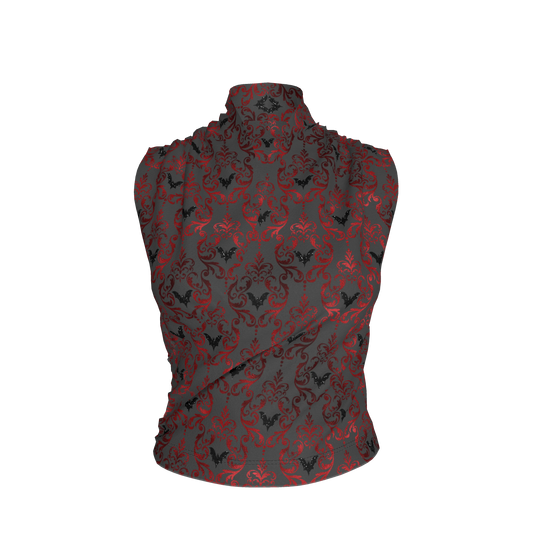 Vampire Bat Surplice Top - Bamboo Cotton Jersey