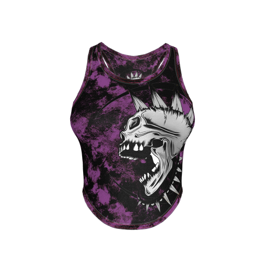 Purple Punk Skull Tank