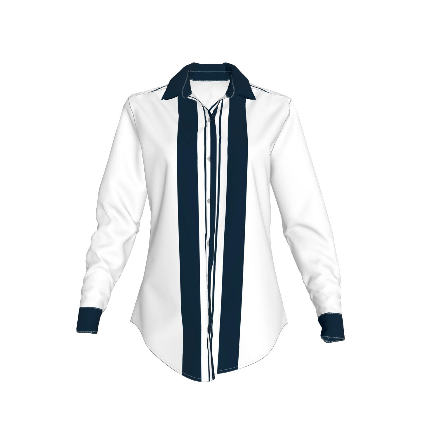 Striped Button Front Shirt