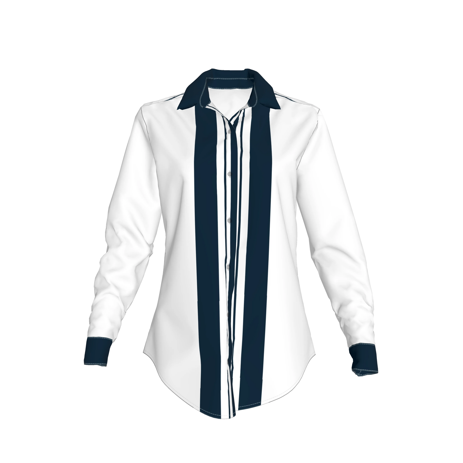 Striped Button Front Shirt