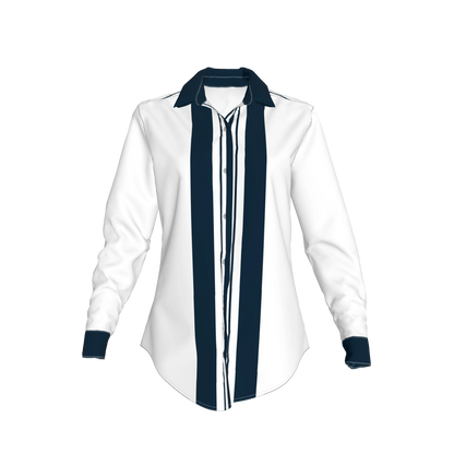Striped Button Front Shirt