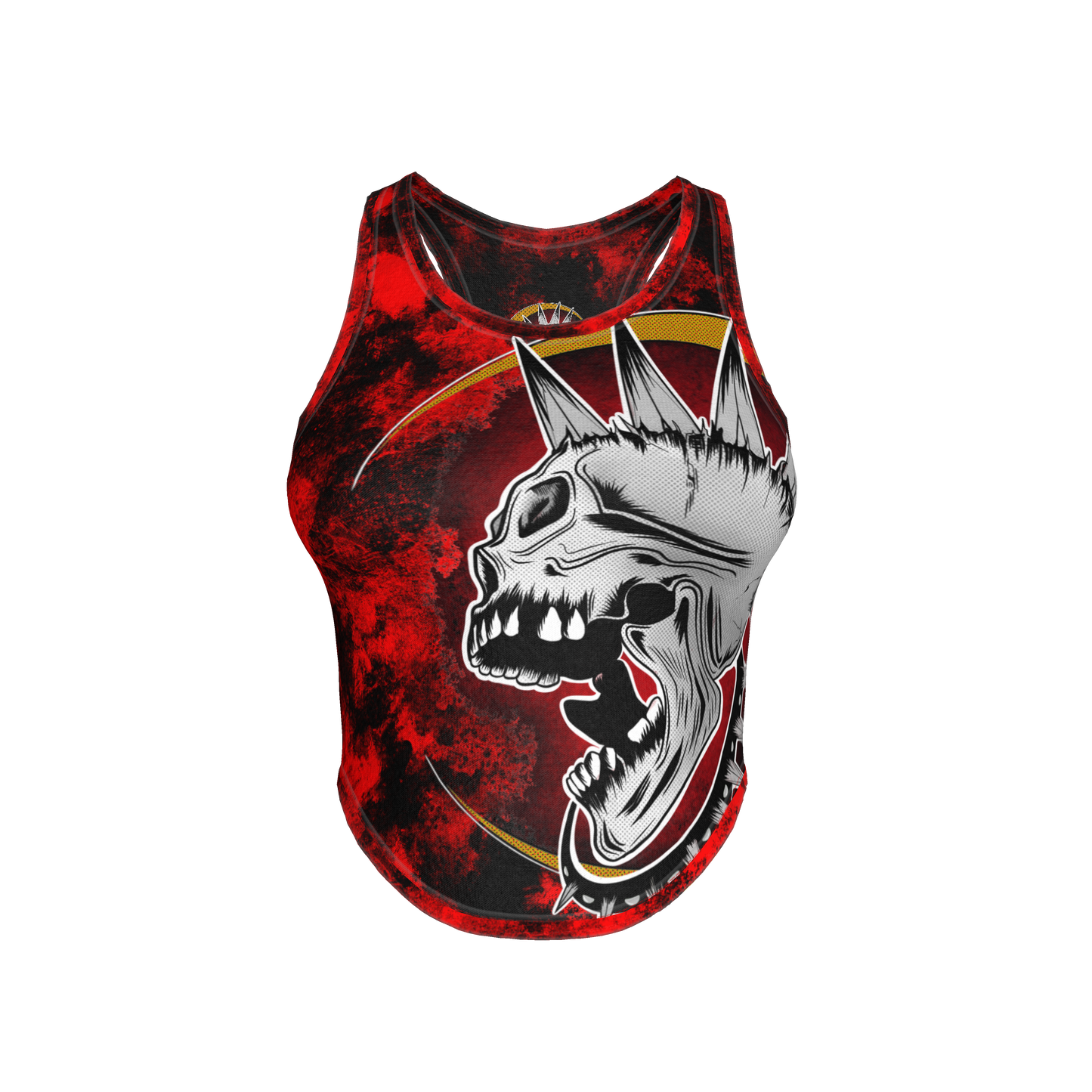 Red Punk Skull Tank