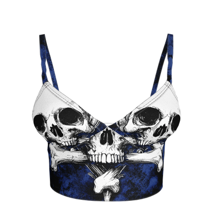 Blue Skeletittie Bralette