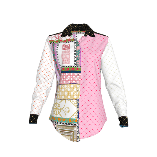 Shoosty V3 Paloma V4 Woman’s Dress Shirt – Silk Stretch Charmeuse