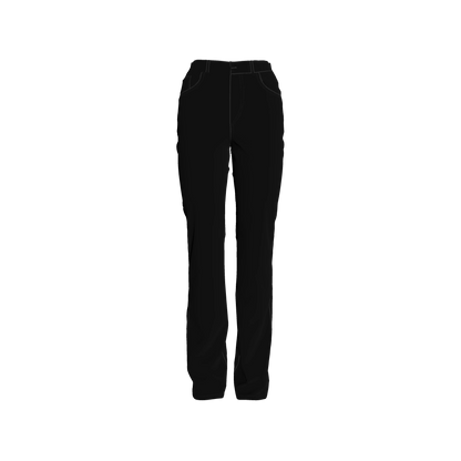 Slim Jeans in Pure Black Heavy Stretch Cotton Twill