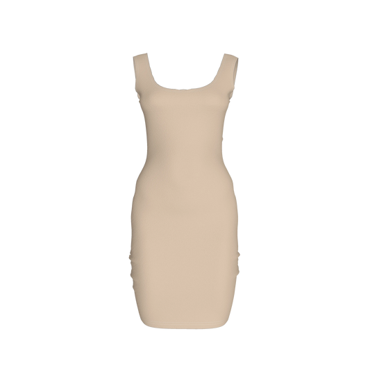 Body Con Tank Dress in Cotton-Spandex Lightweight Jersey