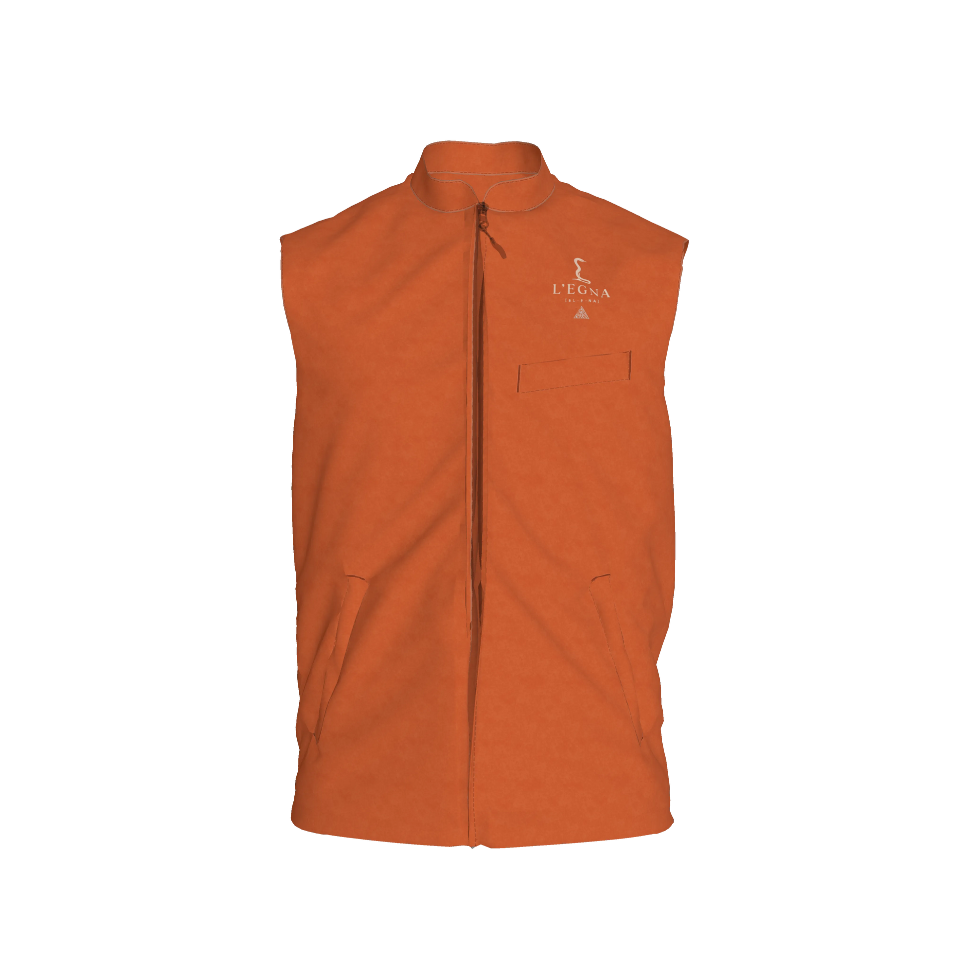 L'EGNA RISING (TERRA) VEST - Gilet in Heavy Stretch Cotton Twill
