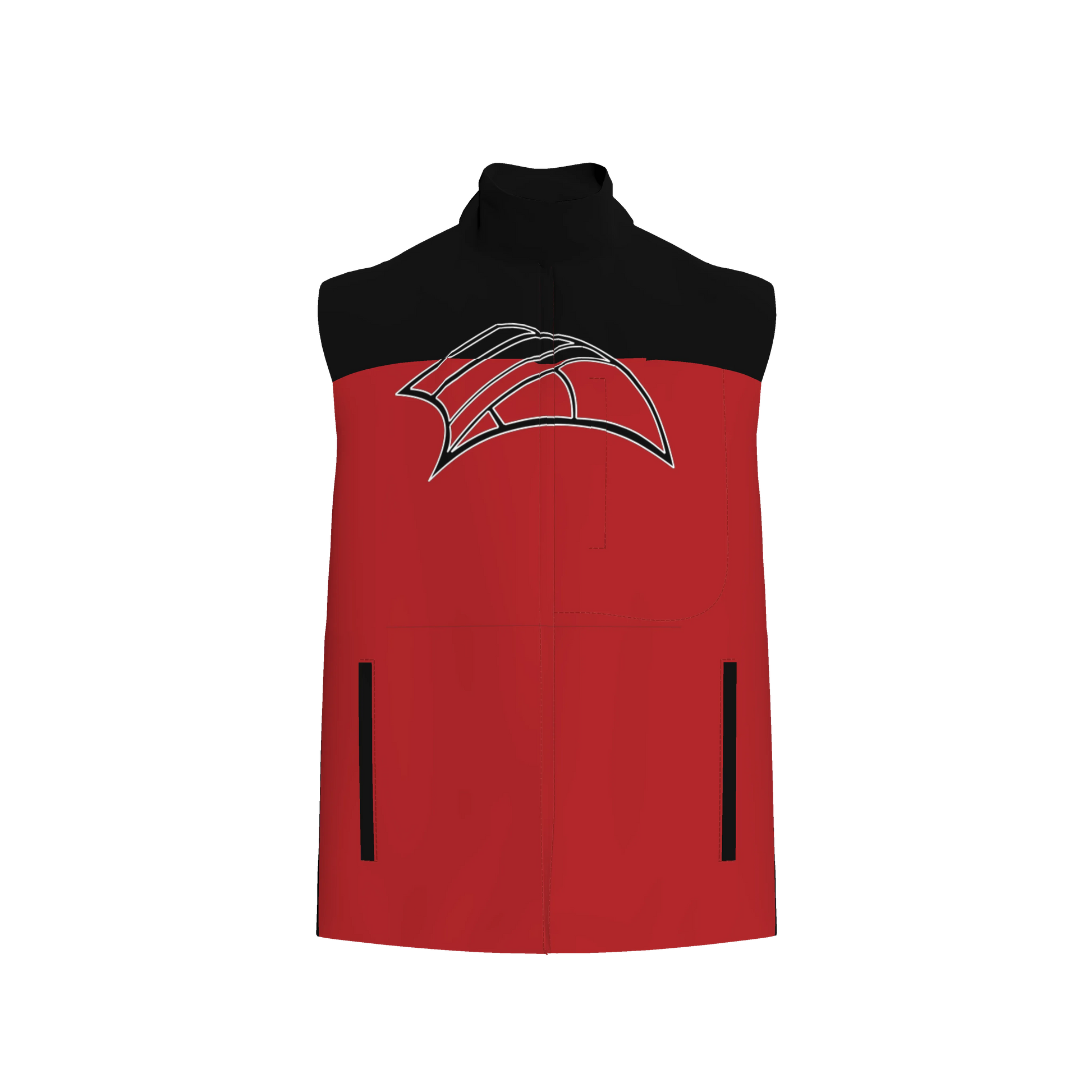 Invert plain knit vest