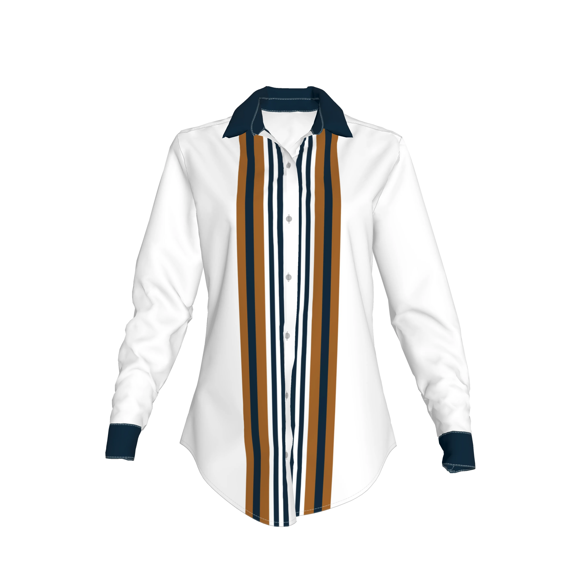 Striped Button Front Shirt
