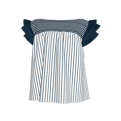 Ruffled Sleeve Top