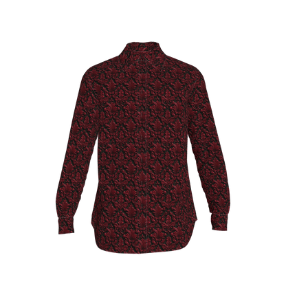Blood Red Filagree Dress Shirt