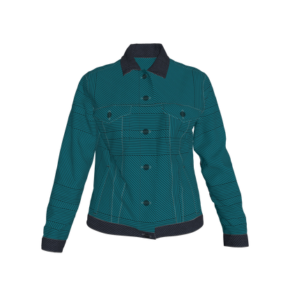 Jean Jacket in Heavy Stretch Cotton Twill – Digital Fade