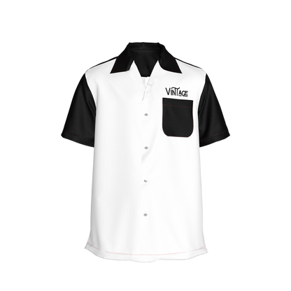 Vintage Men's Bowler Camp Collar Shirt - Oxford Cotton