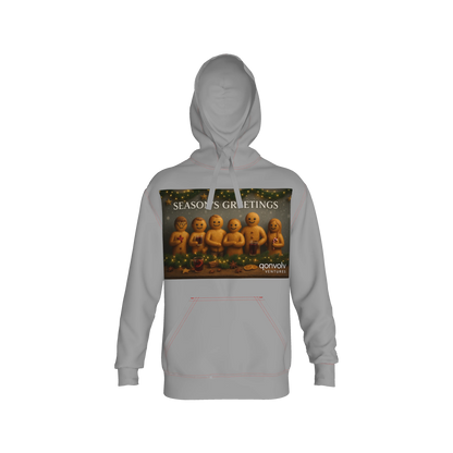 Basic Hoodie with Festive Gingerbread Print