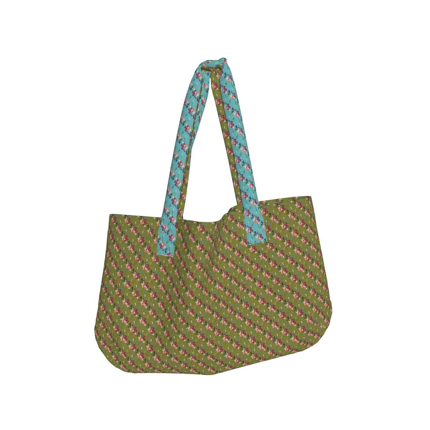 Large Tote Bag in Heavyweight Stretch Cotton Denim