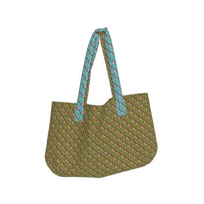 Large Tote Bag in Heavyweight Stretch Cotton Denim