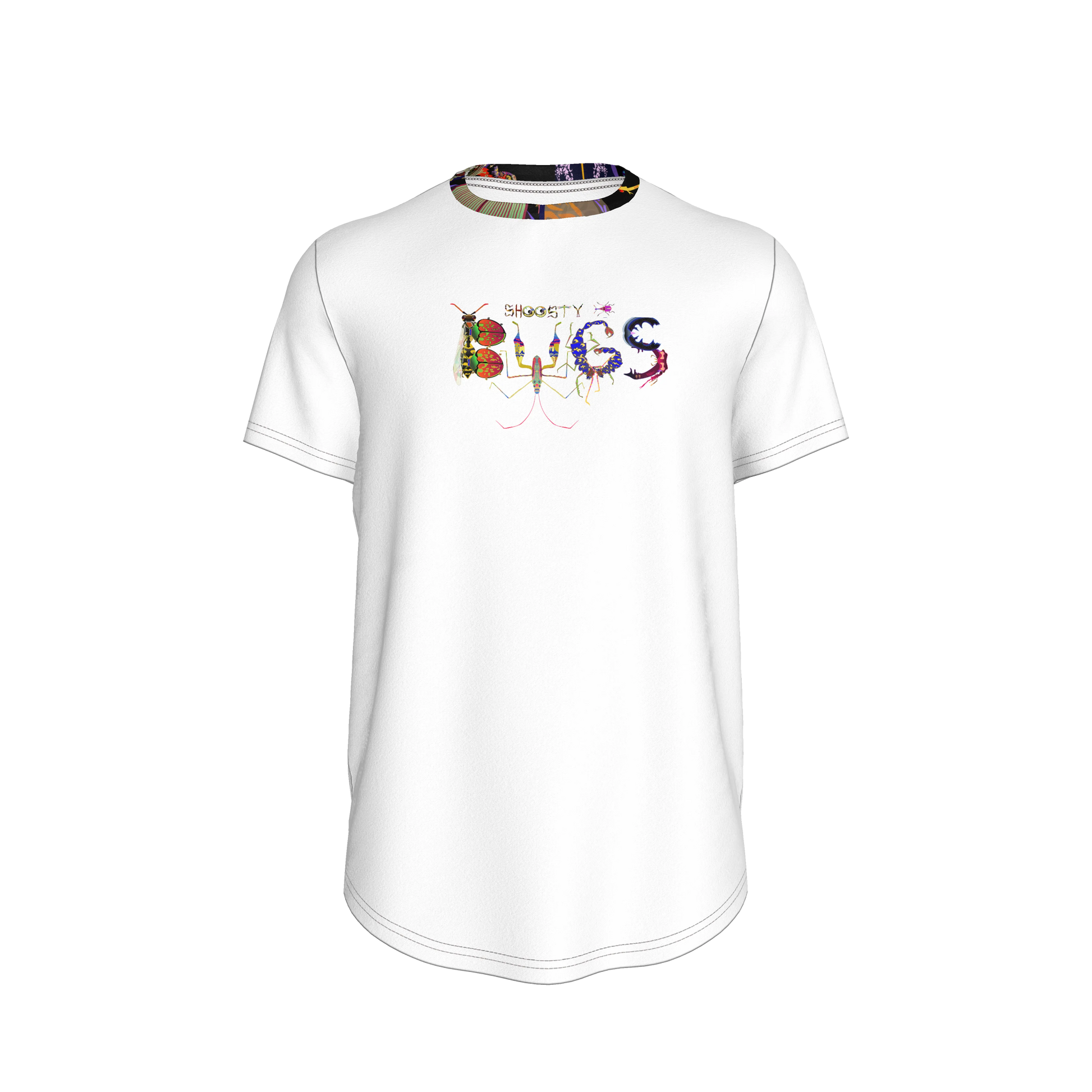 Shoosty Bugs Fitted T-Shirt with Shaped Hem