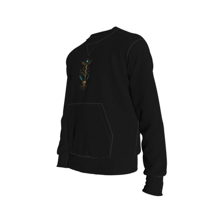 L'EGNA LOTUS RISING "BLACKOUT SIGNATURE" Crewneck Sweater