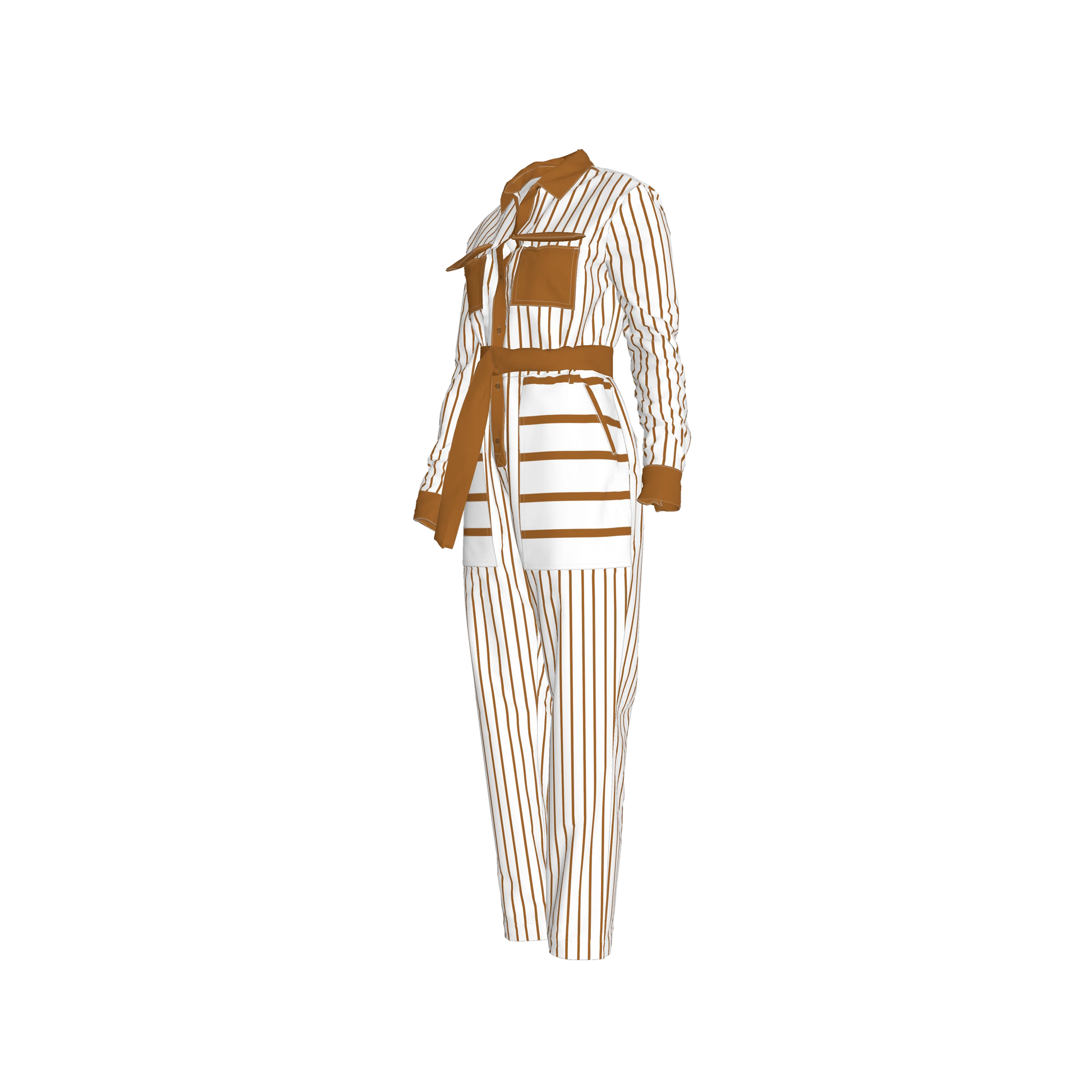 Button Front Jumpsuit