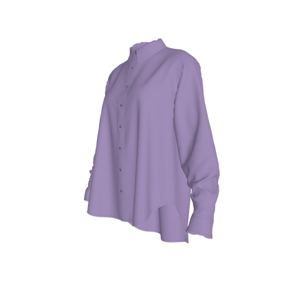 L'EGNA RISING VIOLET SMOKE Oversized Button-Up