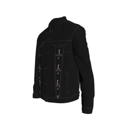 L'EGNA RISING 'BLACKOUT' Jean Jacket (ALL OVER PRINT)