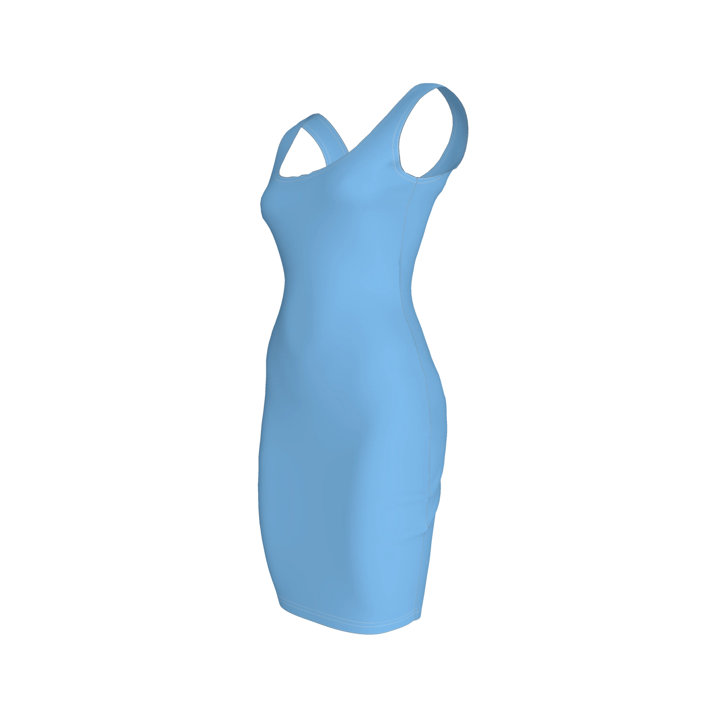 Body Con Tank Dress in Cotton-Spandex Lightweight Jersey