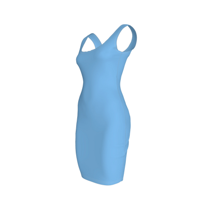 Body Con Tank Dress in Cotton-Spandex Lightweight Jersey