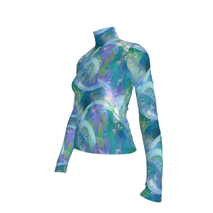 Azure Breeze_Long Sleeve Turtleneck