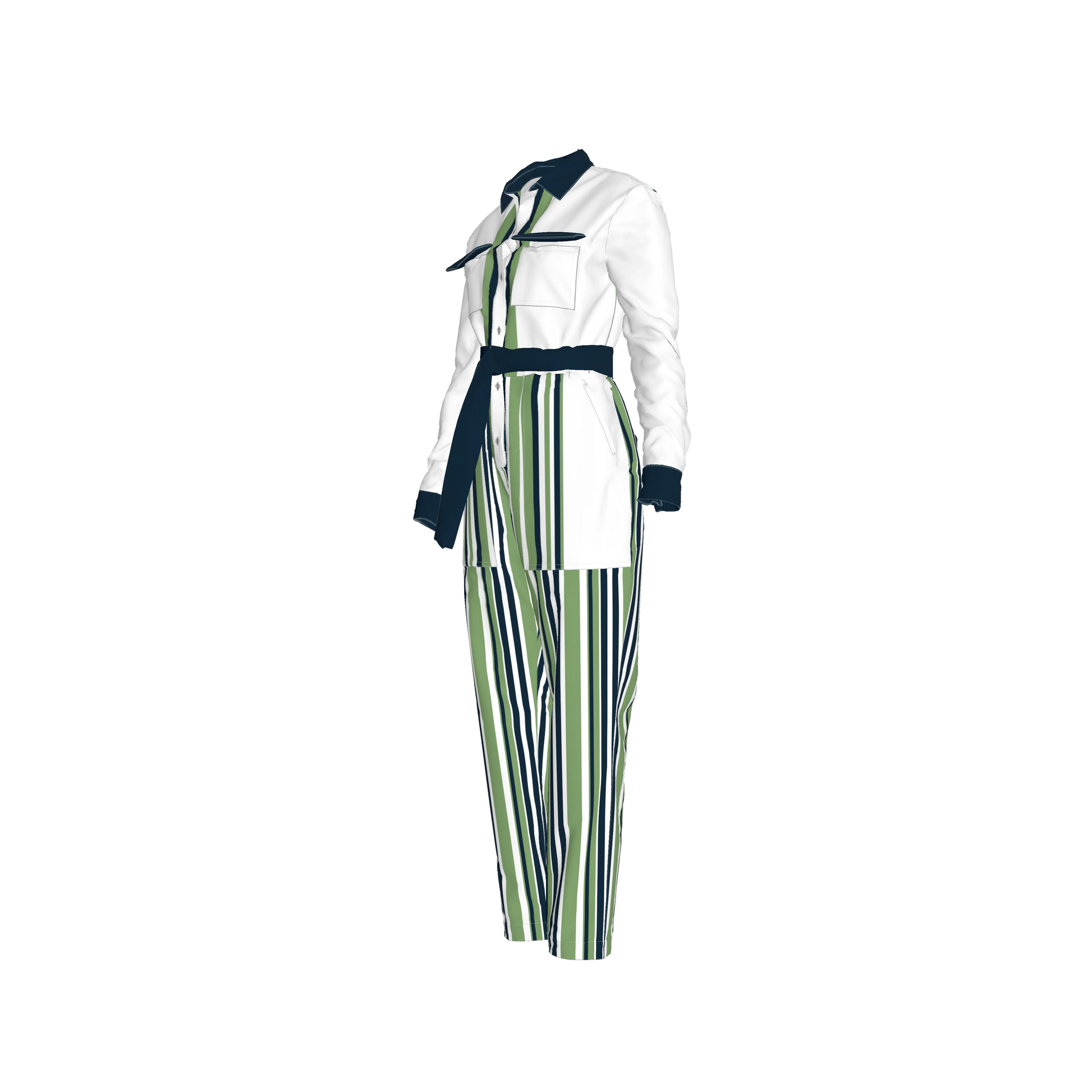 Button Front Jumpsuit