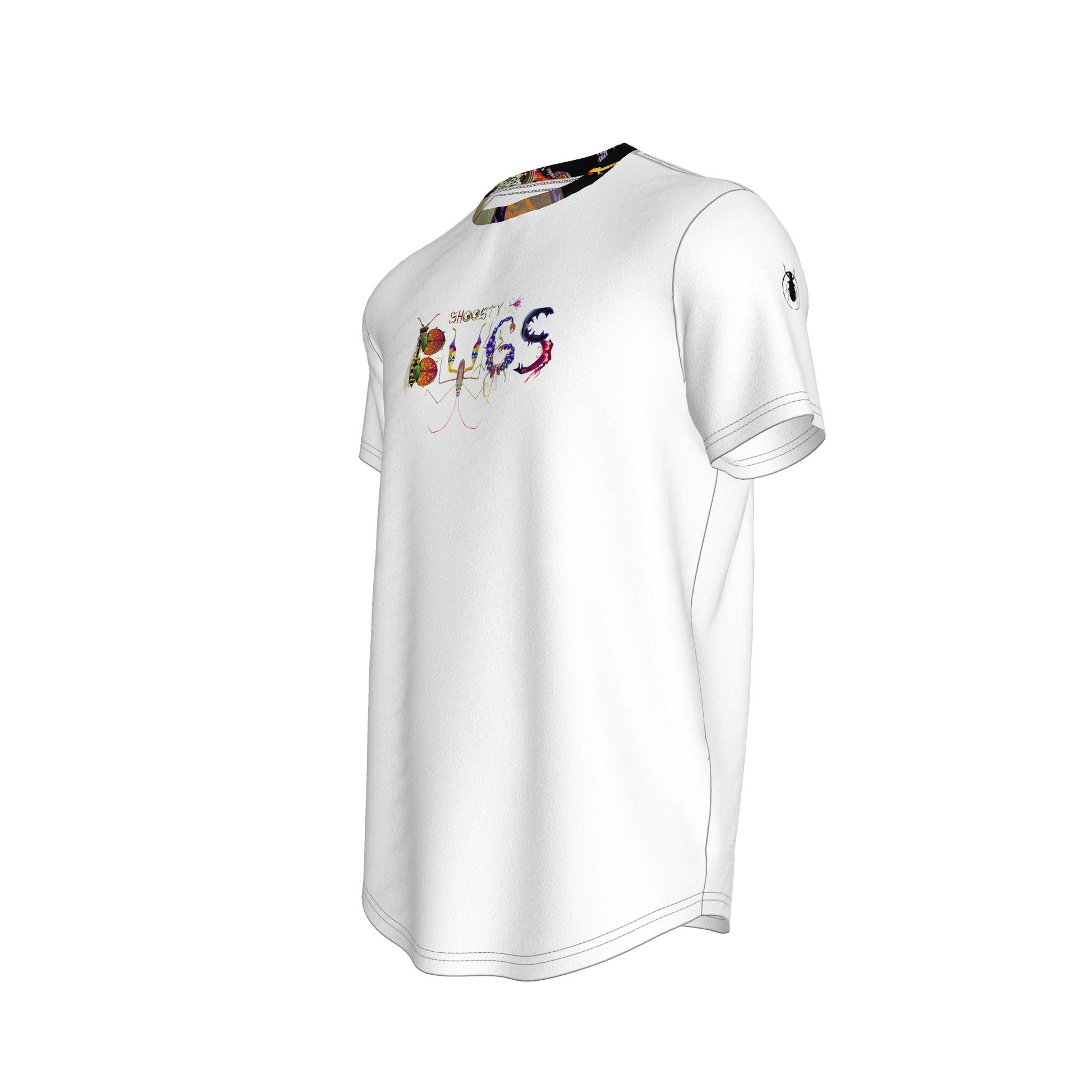 Shoosty Bugs Fitted T-Shirt with Shaped Hem
