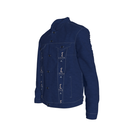 L'EGNA RISING 'BLUE-BLOOD' Jean Jacket (ALL OVER PRINT)