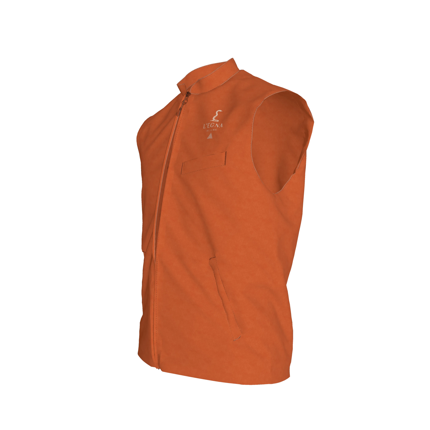 L'EGNA RISING (TERRA) VEST - Gilet in Heavy Stretch Cotton Twill