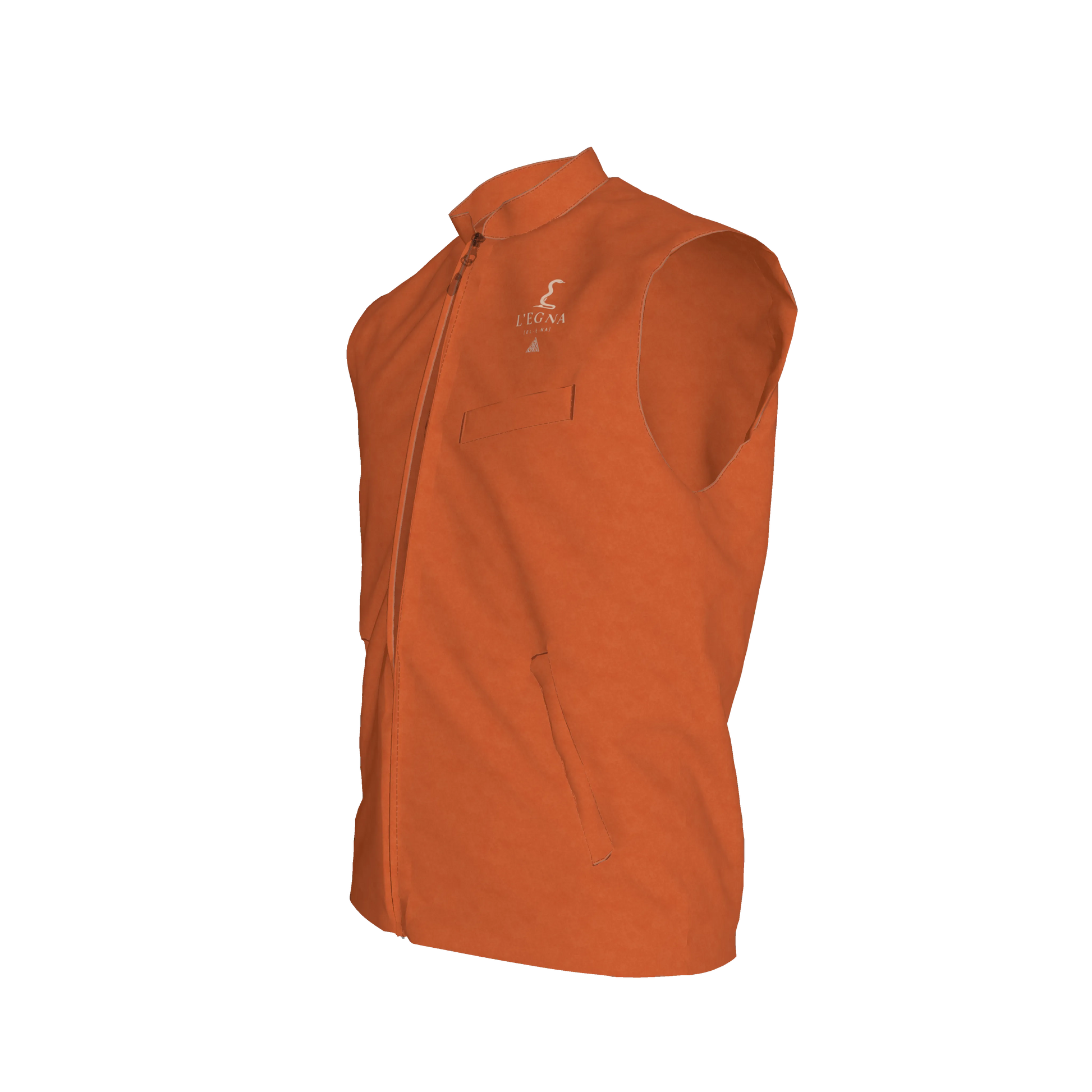 L'EGNA RISING (TERRA) VEST - Gilet in Heavy Stretch Cotton Twill