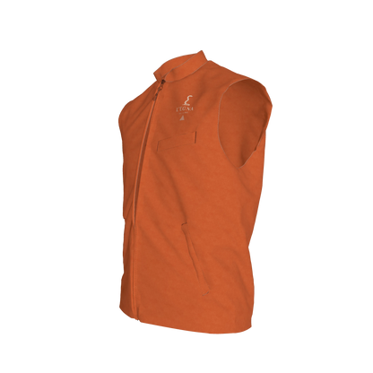L'EGNA RISING (TERRA) VEST - Gilet in Heavy Stretch Cotton Twill