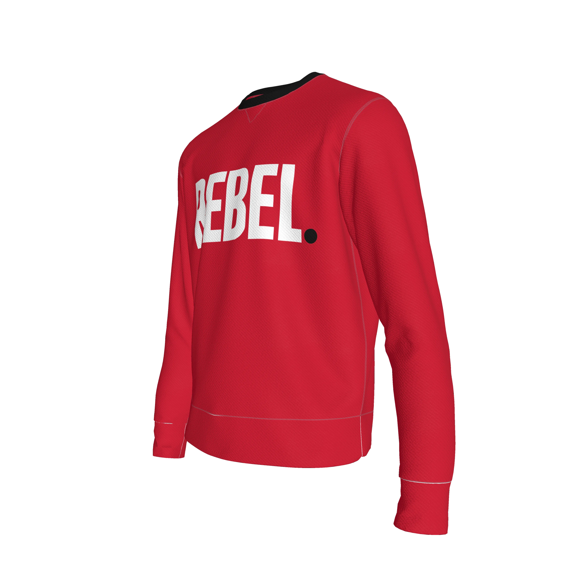 Red Sweatshirt White Rebel - Tailored Crewneck Sweatshirt