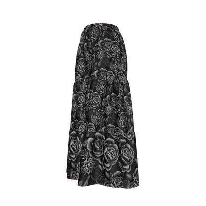 Black Rose Tiered Skirt