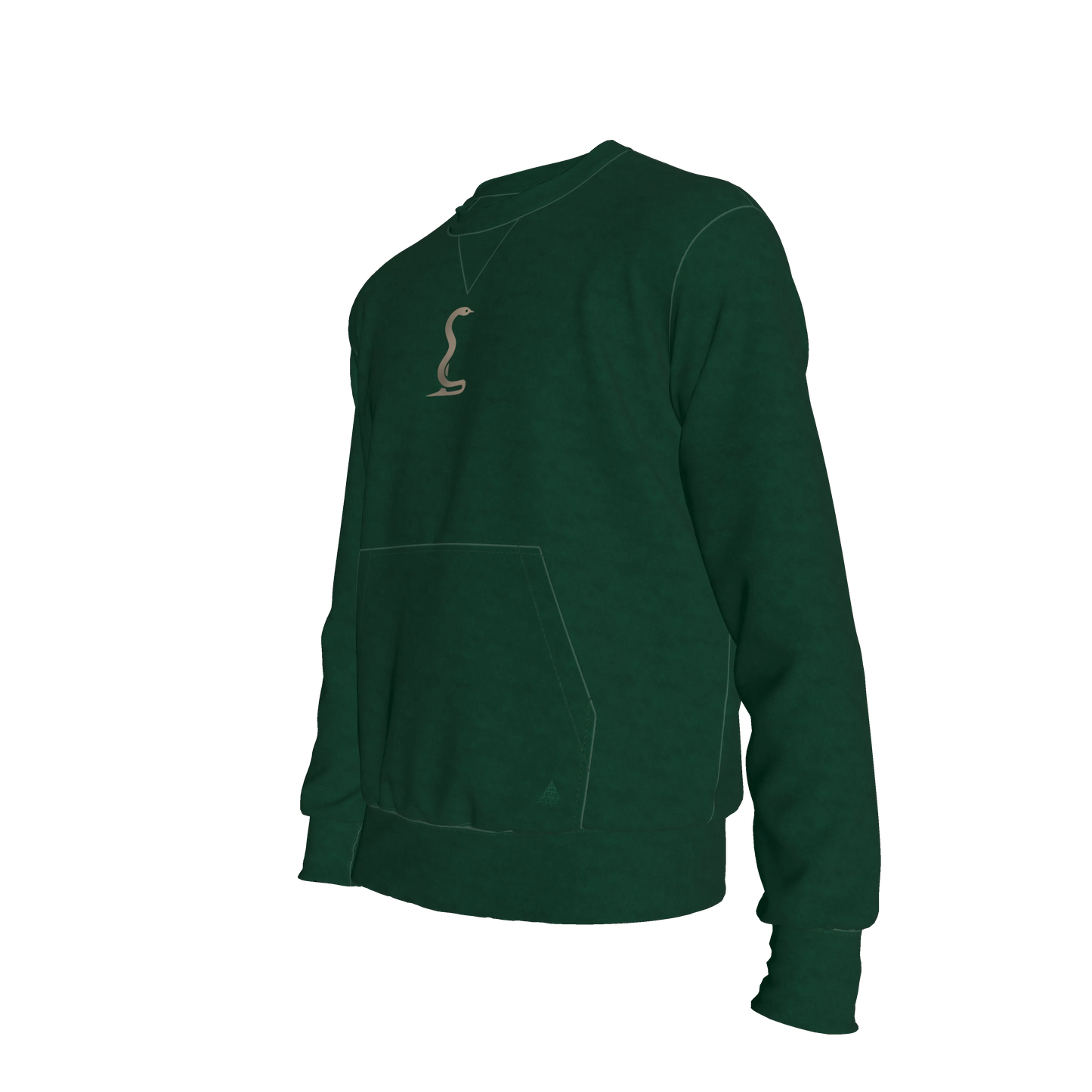 L'EGNA RISING 'Sovereign Veil' Crewneck Sweater (DARK GREEN)