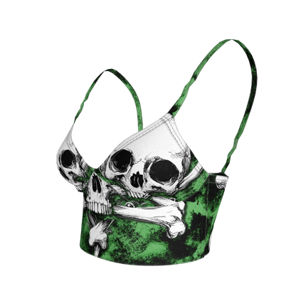 Green Skeletittie Bralette