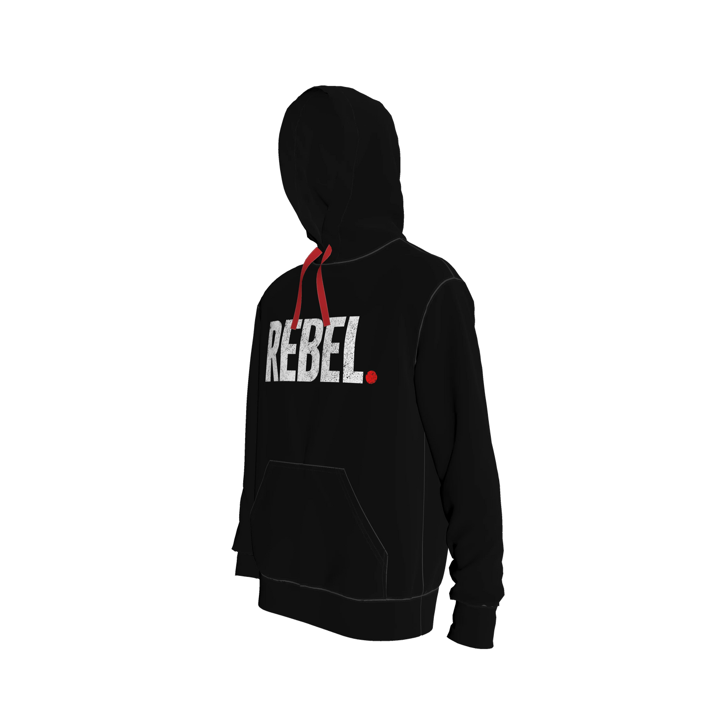 Black Hoodie Faded Rebel